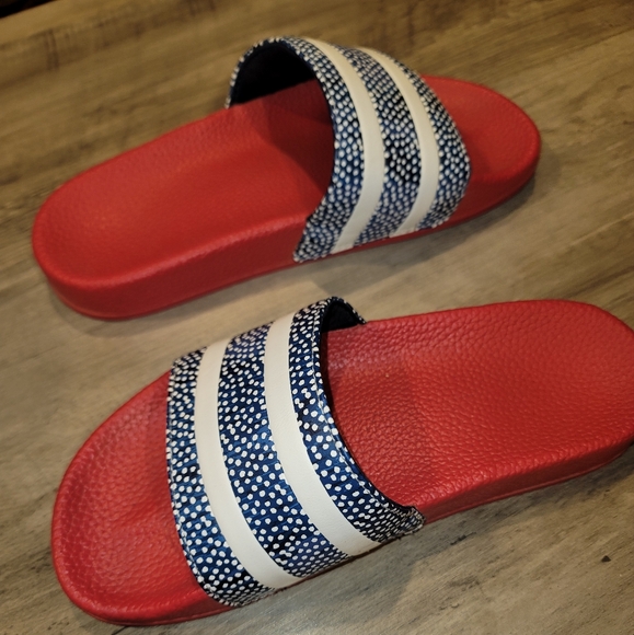 GAP slide sandals RED WHITE BLUE - Picture 4 of 5